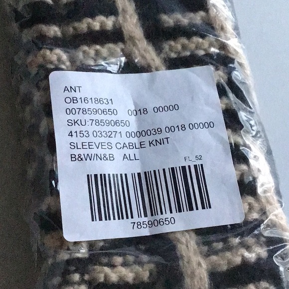 Anthropologie RARE Long Fingerless Gloves / Cable-Knit Sleeves - Picture 12 of 16